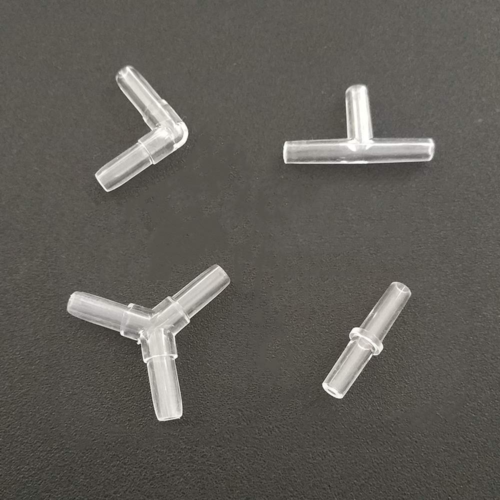 Amazon.co.jp: YFFSFDC エアーチューブコネクター 40個入り Y型/T型/L